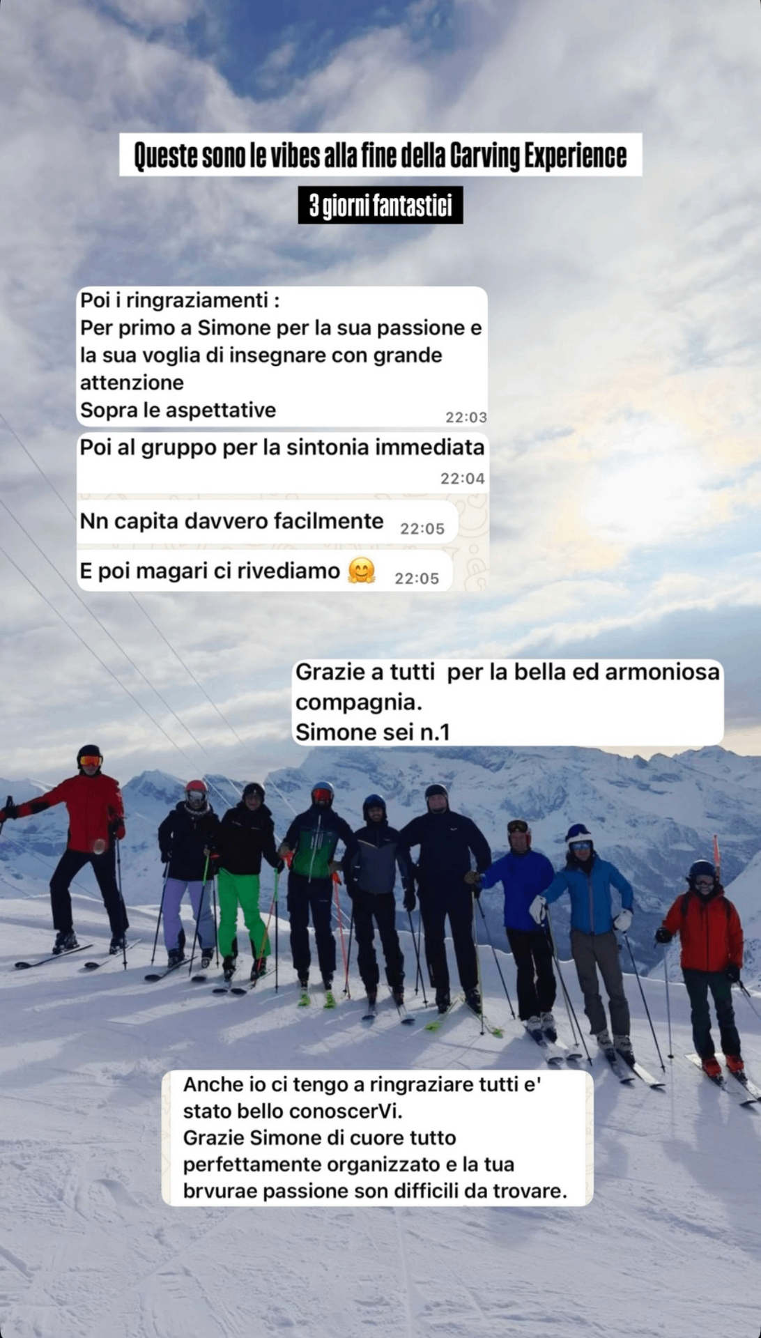 Carving Experience · 3 giorni fantastici
